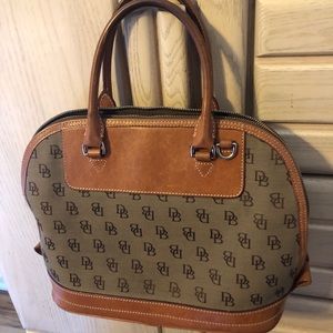Dooney & Bourke Leather Canvas Signature Monogram